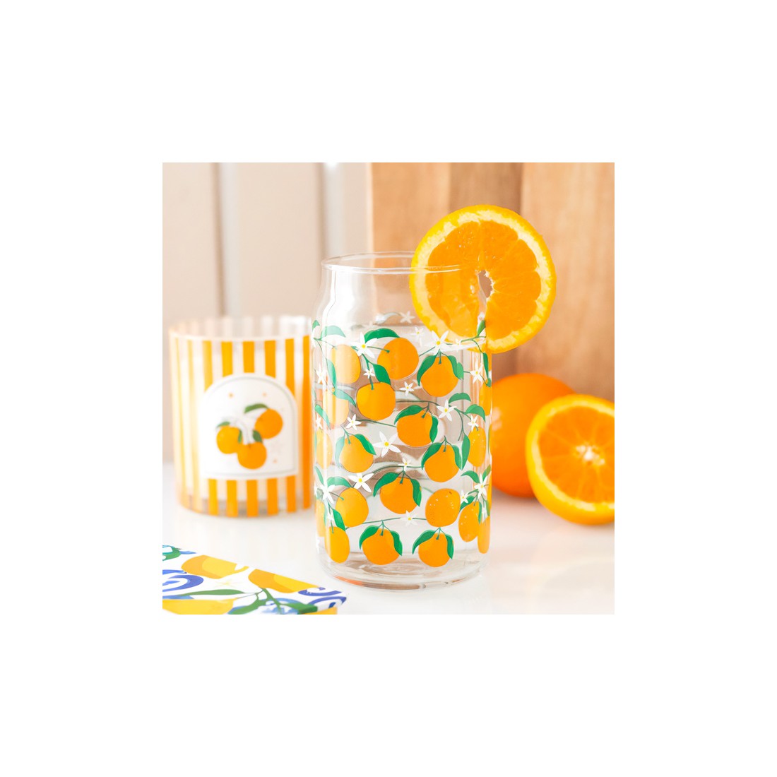 Verre canette - Orange