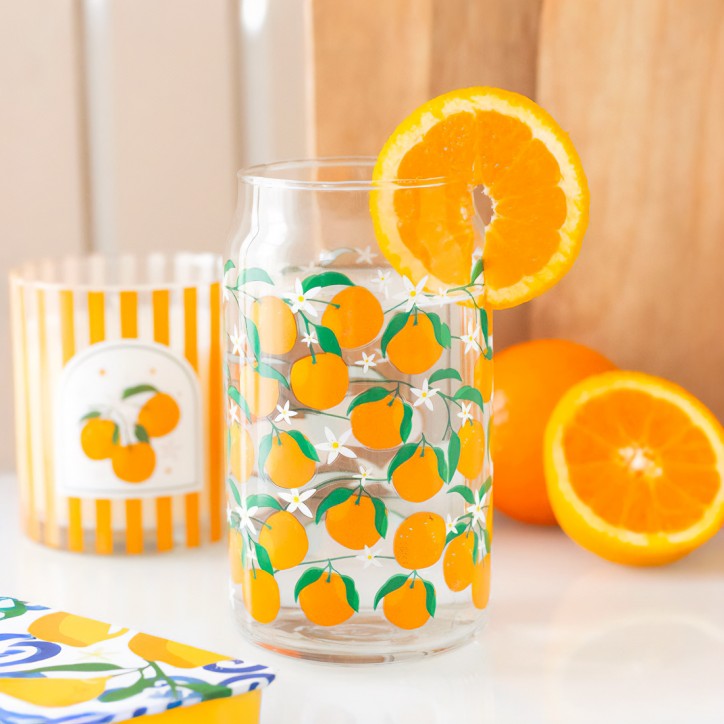 Verre canette - Orange