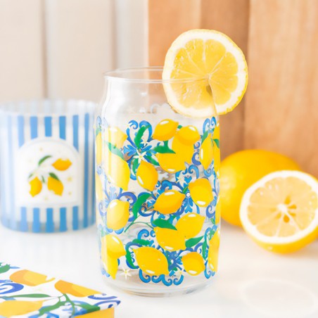 Can-style glass - Lemon