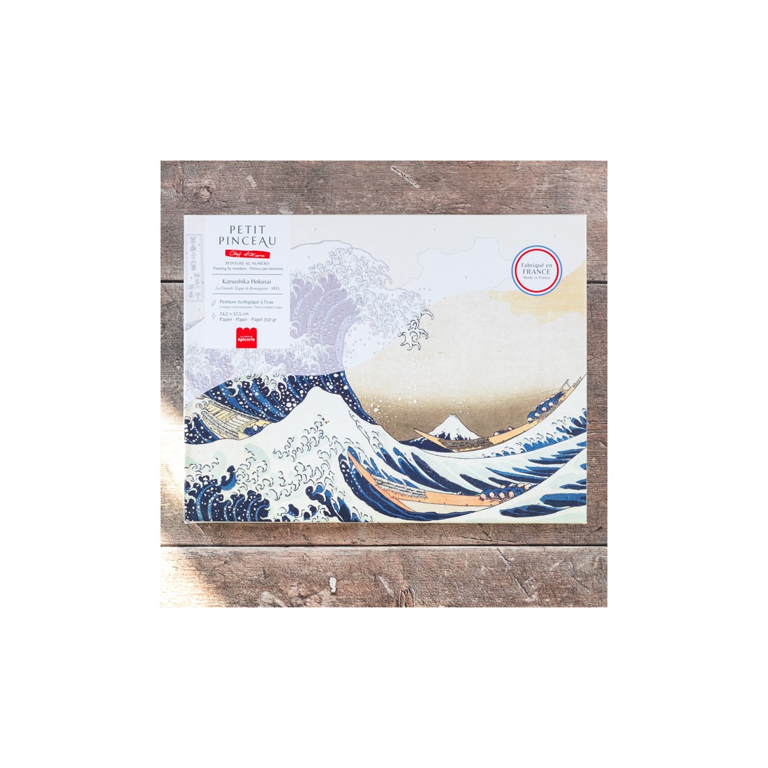 Kit de peinture au numéro - La grande vague de Kanagawa