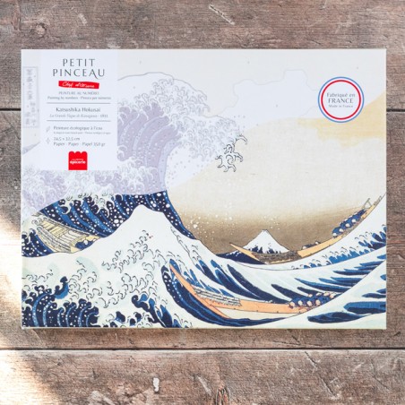Kit de peinture au numéro - La grande vague de Kanagawa
