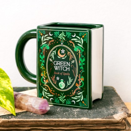 Book shaped mug - Green witch