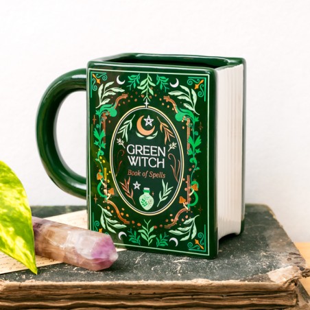 Book shaped mug - Green witch