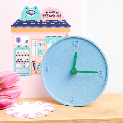 Table clock - Raw (blue)