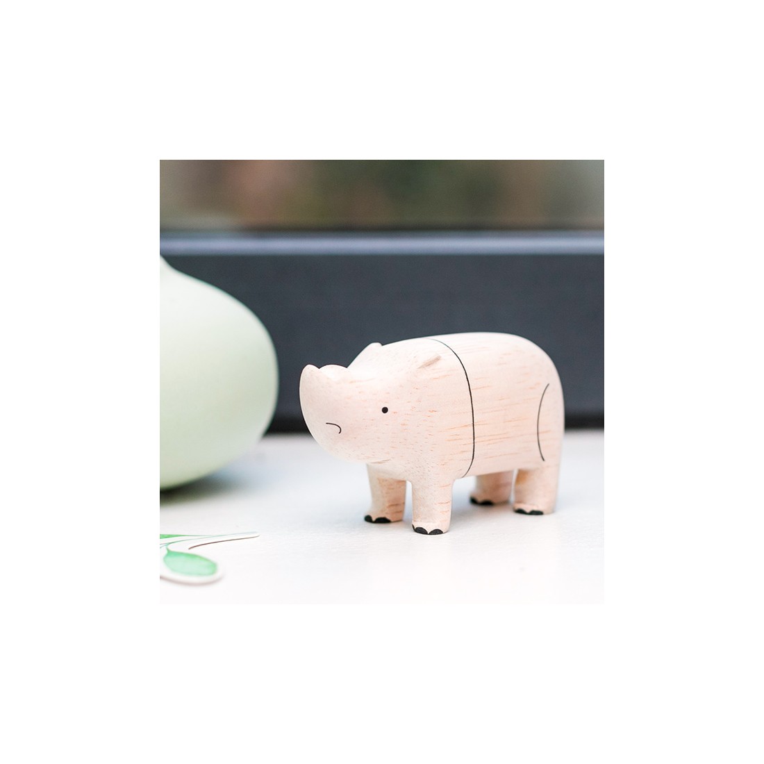 Pole pole - le rhinocéros - Artisanat japonais