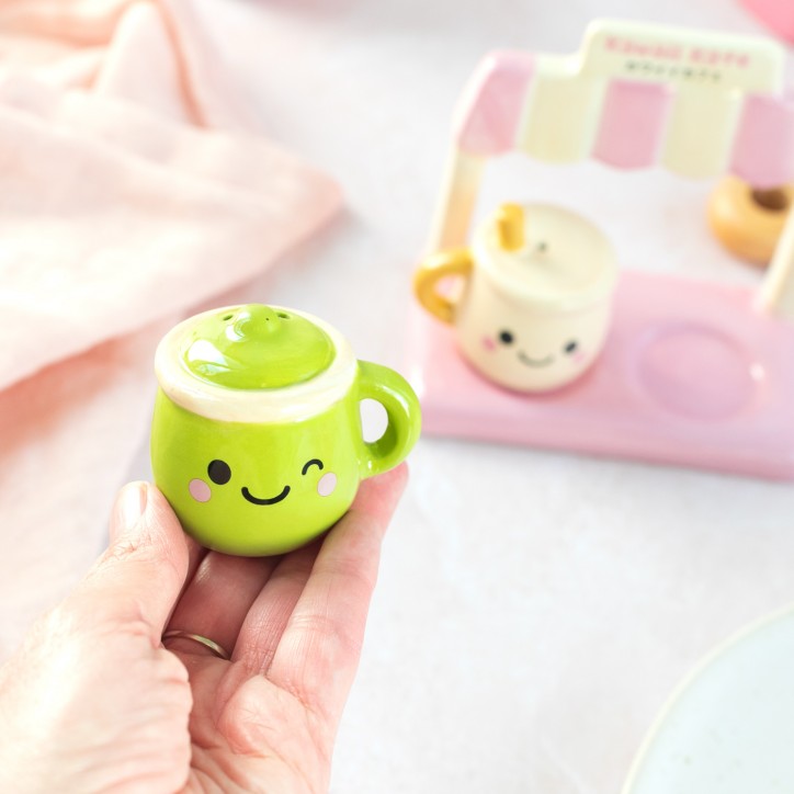 Salière et poivrière - Kawaii latte kafe