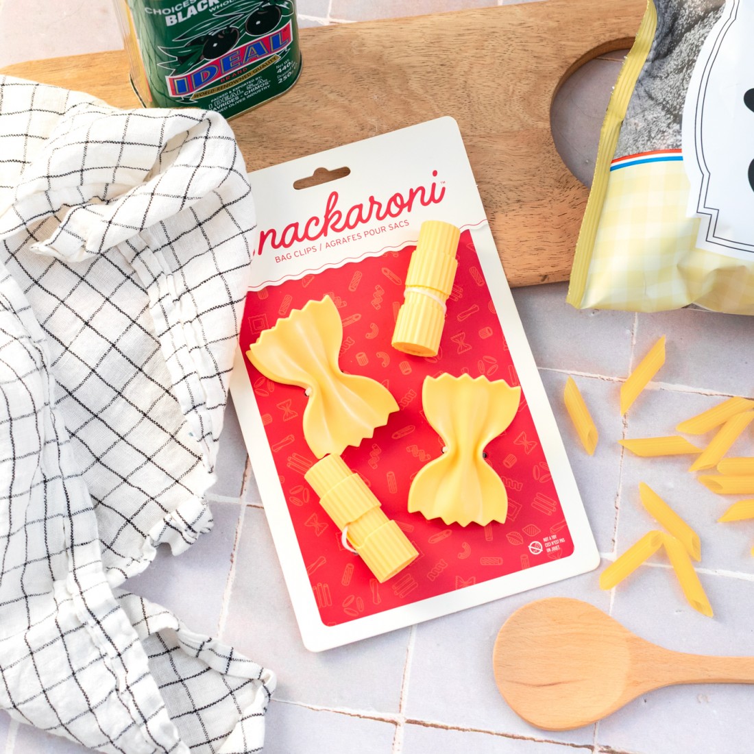 Pinces à sachets pâtes - Snackaroni - Pasta Fred & co