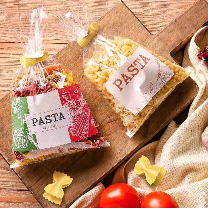 Pinces pour sachets pâtes - Snackaroni - Farfalles et macaronis