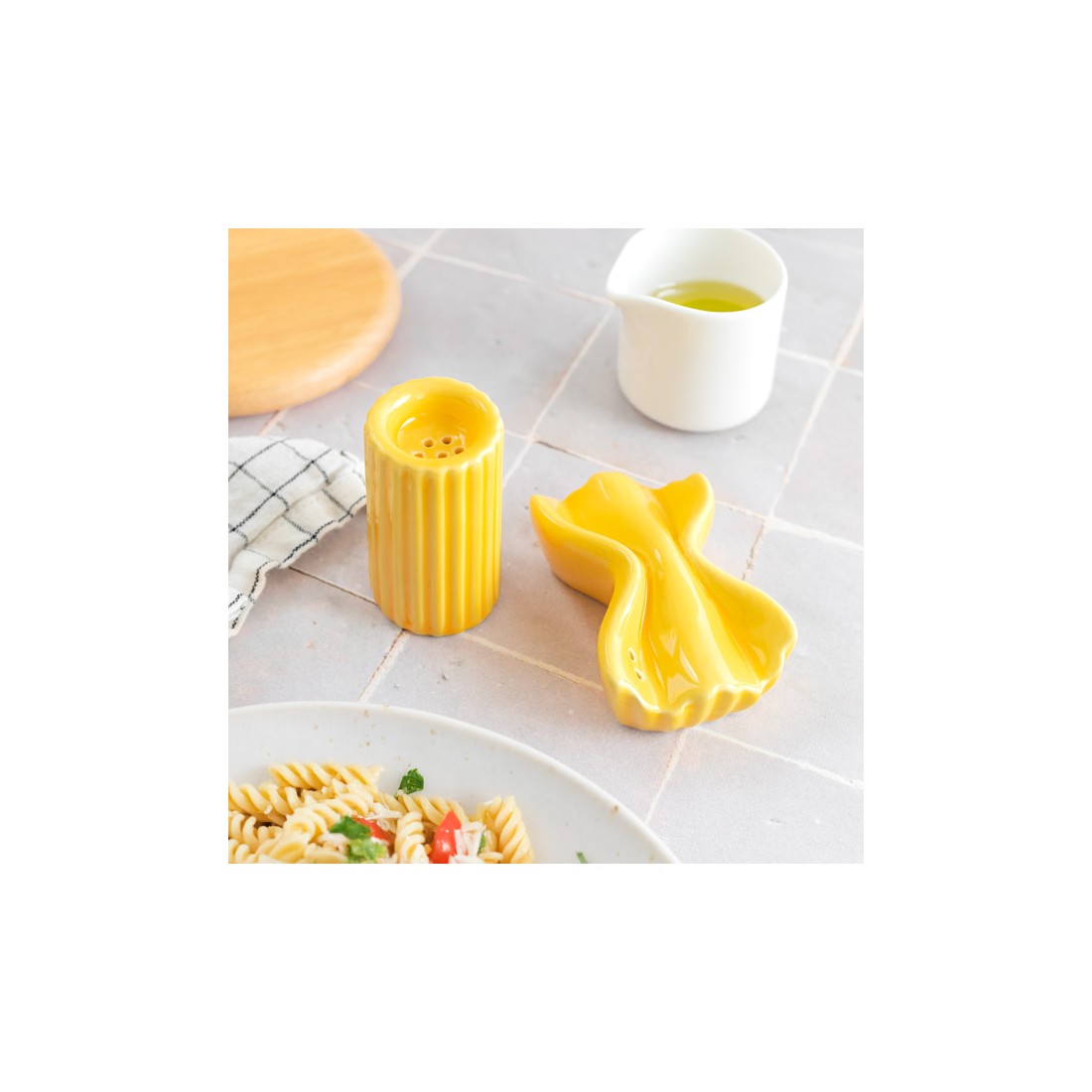 Salière et poivrière - Farfalle & macaroni
