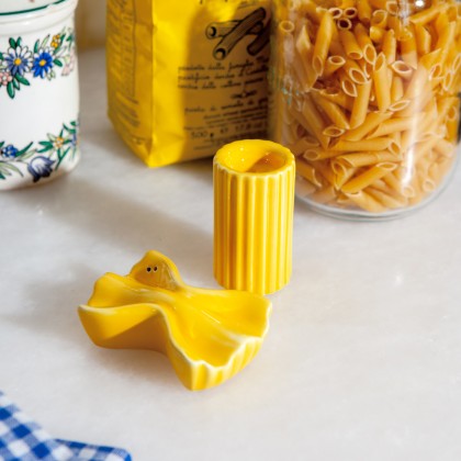 Salt and pepper shakers - Farfalle & macaroni