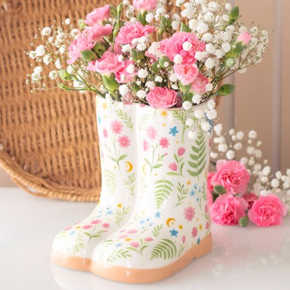 Pot / vase bottes - Cottage bloom