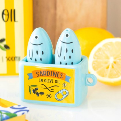 Salière et poivrière - Sardines