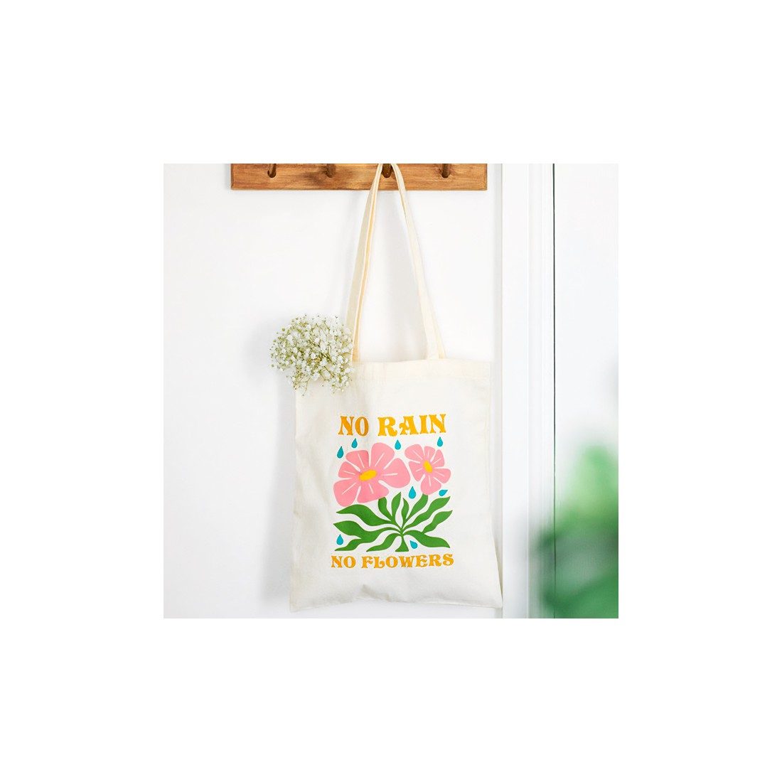 Sac fourre-tout - No rain, no flowers - Tote bag