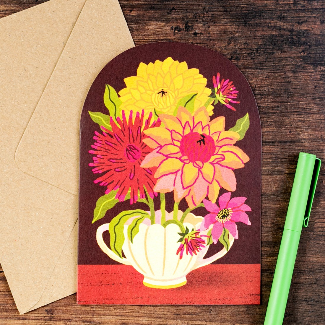 Carte - Dahlias - Studio Boketto