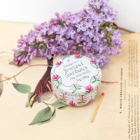 Bougie parfumée - Bronzed gardenia (petit) Tulip - Boite en métal de voyage - Paddywax