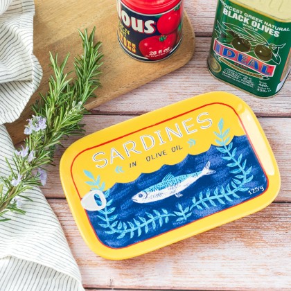 Stoneware dish - Sardines