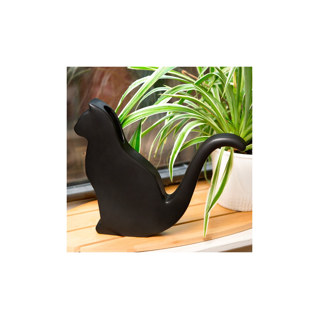 Arrosoir en céramique - Chat noir