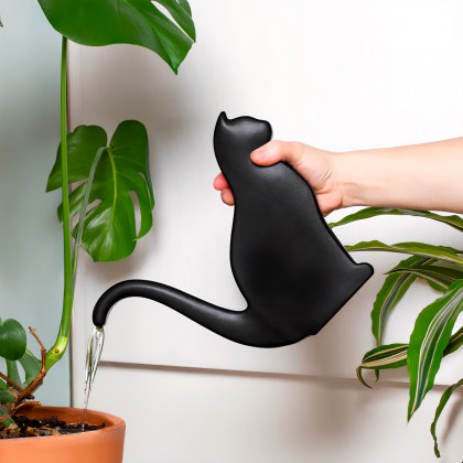 Arrosoir en céramique - Chat noir