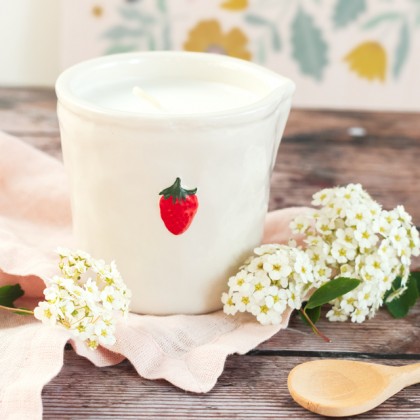 Bougie parfumée Bistro (pichet) - Fraise - Strawberry