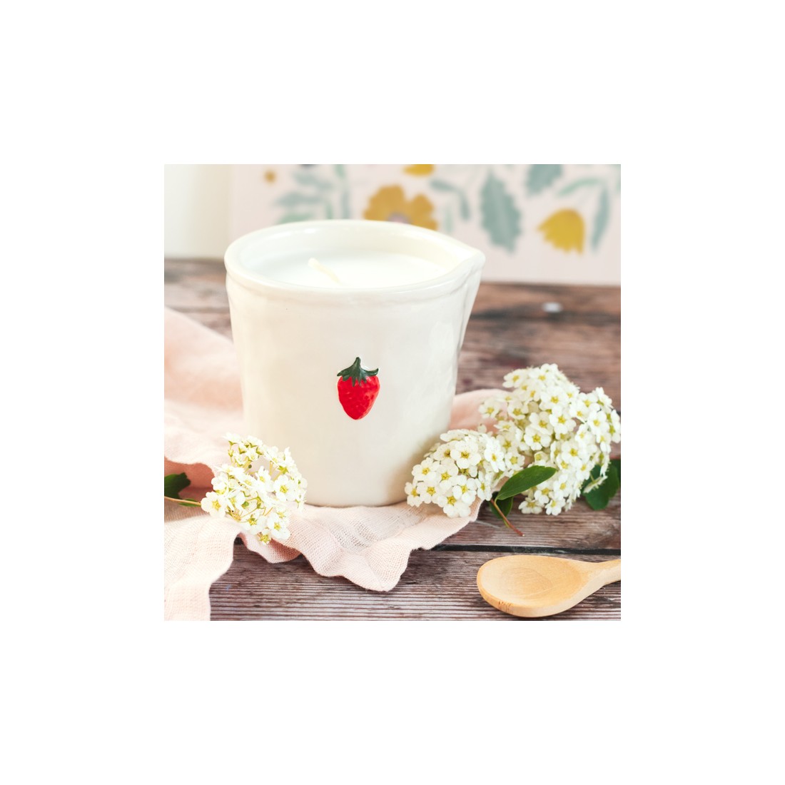 Bougie parfumée Bistro (pichet) - Fraise - Strawberry