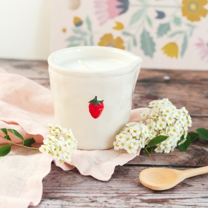 Bougie parfumée Bistro (pichet) - Fraise