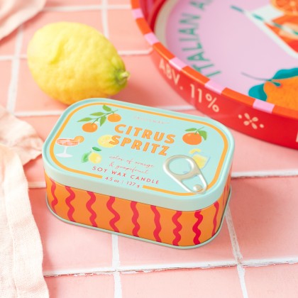 Bistro scented candle (tin) - Citrus spritz