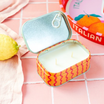 Bistro scented candle (tin) - Citrus spritz
