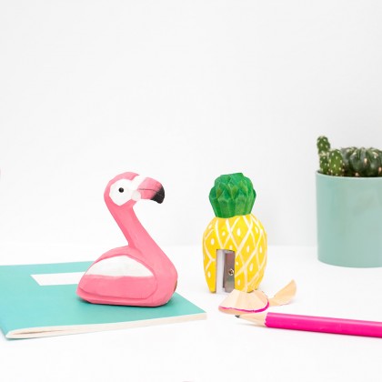 Taille-crayon tropical en bois