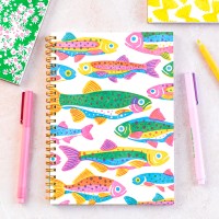 A5 carnet - Rainbow fishes