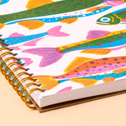Carnet à spirale - Poissons arc-en-ciel