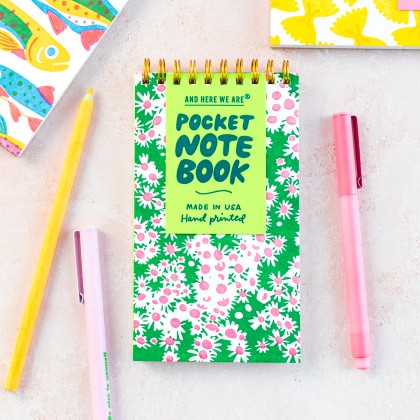 Pocket notebook - Aster wildflowers