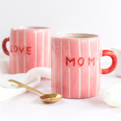 Stoneware mug - Love mom