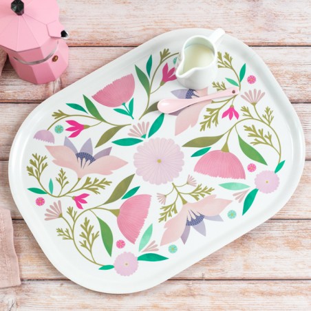 Grand plateau Mini Labo - Pink flowers