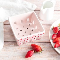 Barquette en céramique pour fruits - Coeurs - Something different