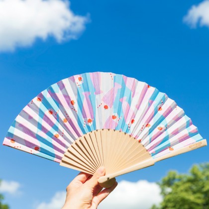 Folding fan - Sunkissed shake
