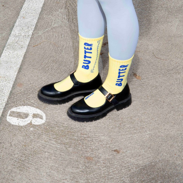 Paire de chaussettes - Beurre - Eat my socks