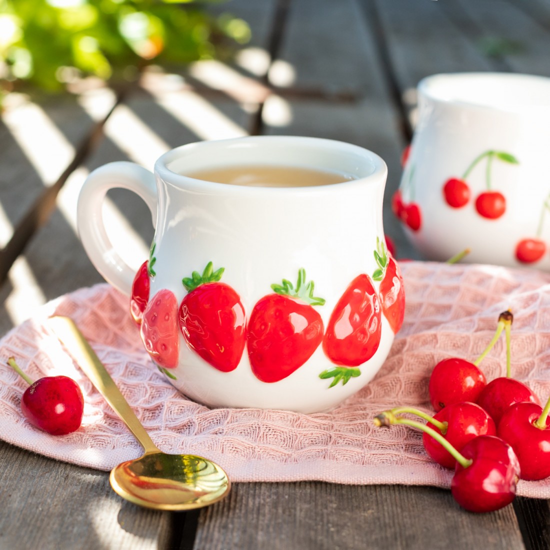 Mug Decole - Fraises - Import Japonais