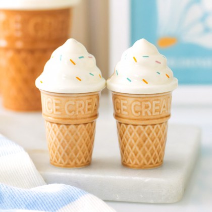 Salière et poivrière - Cornets de glace