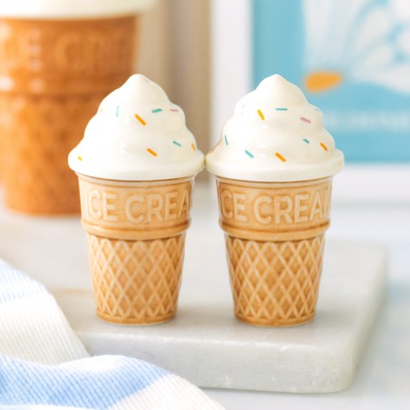 Salière et poivrière - Cornets de glace