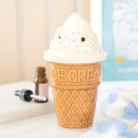 Brûle-parfum en céramique - Cornet de glace