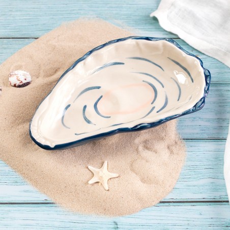 Stoneware dish - Oyster