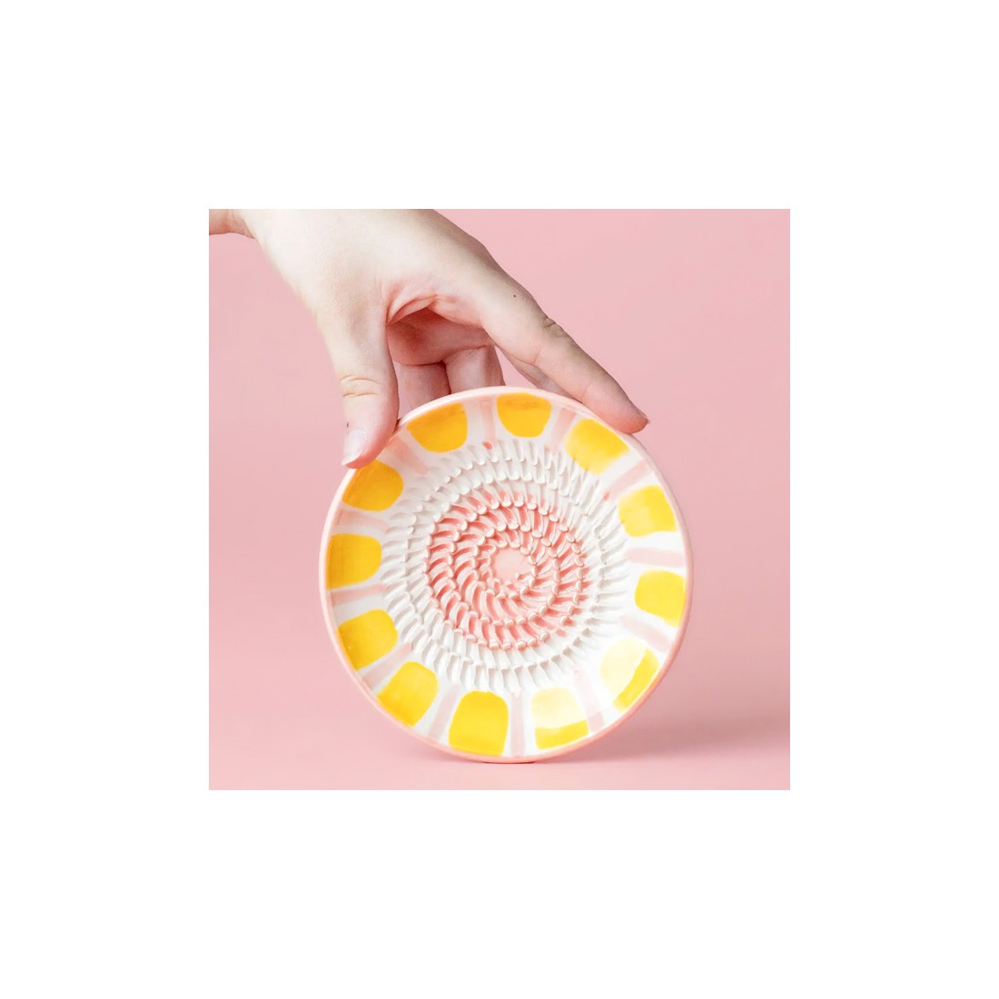 Assiette râpe en céramique - Valentina (petit) - Tierra Cocida