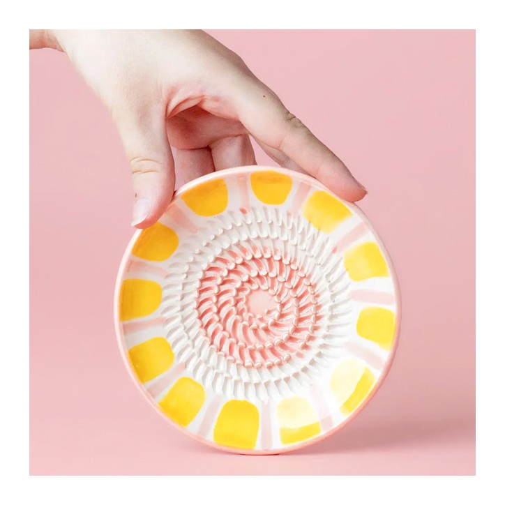 Assiette râpe en céramique - Valentina (petit) - Tierra Cocida