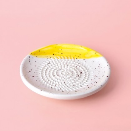 Assiette râpe en céramique - Canela (petit)
