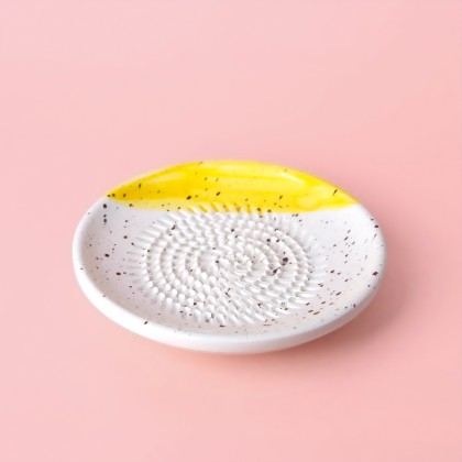 Assiette râpe en céramique - Canela (petit)