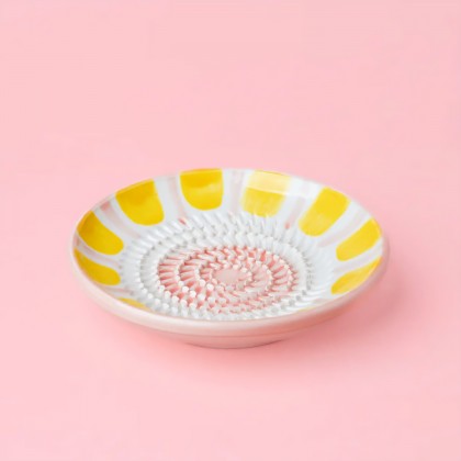 Assiette râpe en céramique - Valentina (petit)