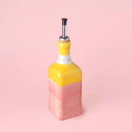 Handmade ceramic oil bottle - Valentina