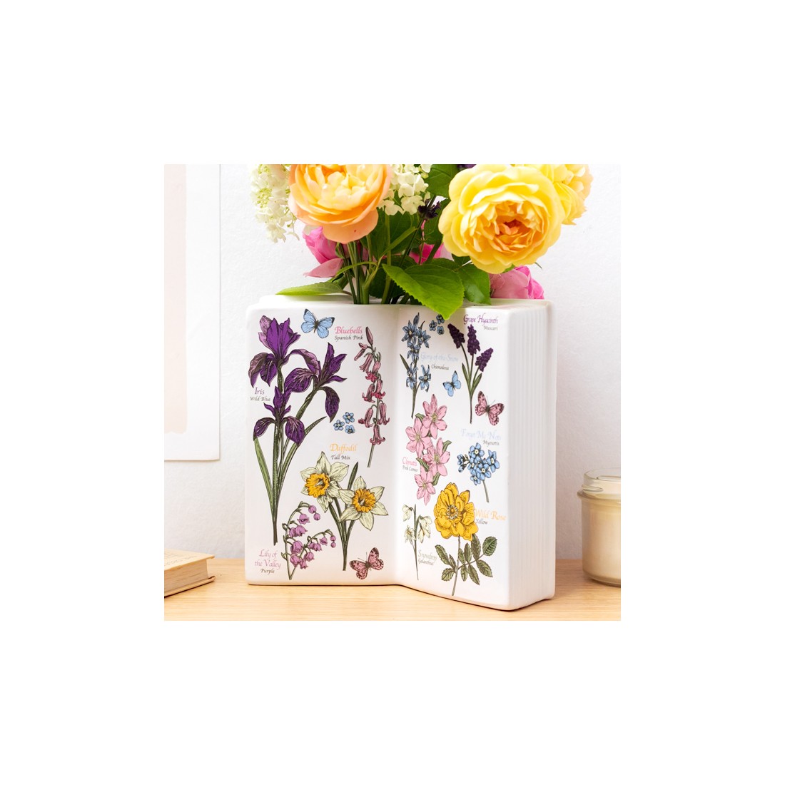 Vase livre ouvert - Almanac of wildflowers
