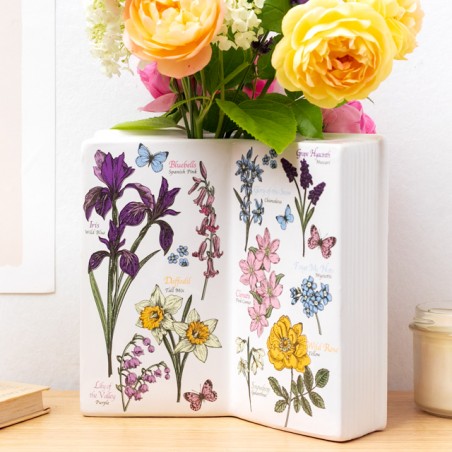 Book vase - Almanac of wildflowers