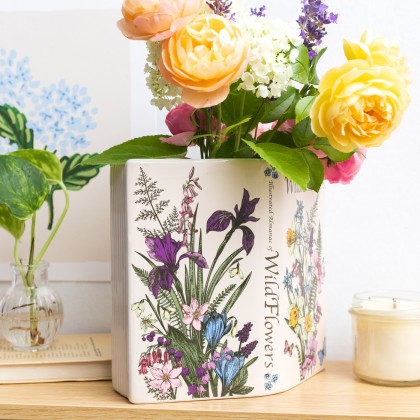 Book vase - Almanac of wildflowers